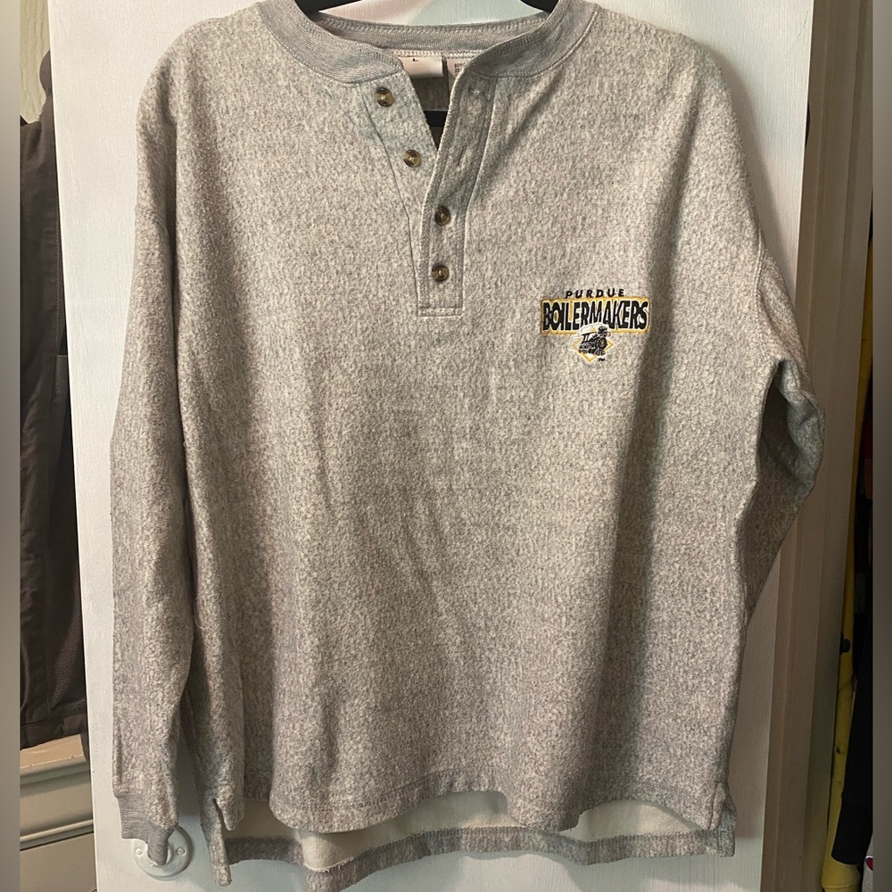 Purdue VINTAGE fleece Henley